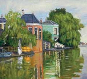 luchthuis uit schilderij van Monet